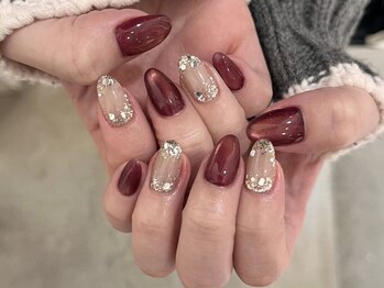 リム(Rim_)の写真/《最旬デザイン多数ご用意◎定額Nail¥6200~》ご予算に合せた理想のデザインで見惚れる指先を叶えます♪