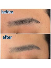プリマアンジュ 中目黒店(PRIMA ange)/<メンズアイブロウ>befor&after