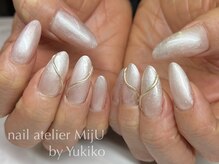 ネイル アトリエ ミジュ(nail atelier MijU)/曲線リングネイル