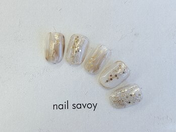 ネイル サヴォイ 本厚木店/クリームニュアンス