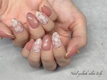 リィリィー 桜新町店(Lily)の写真/【桜新町駅5分】指先から大人の品格を纏う。シンプルながらもセンスが光る、最旬の上品ニュアンスネイル♪