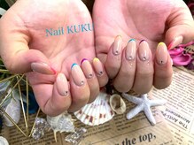 ネイルサロン ネイルクク(Nail KUKU)/細フレンチ