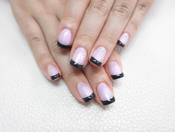 ネイルサロン キラップ(Nail Salon KiLAP)/モードフレンチネイル¥7500