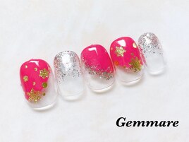 冬キラキラネイルデザイン