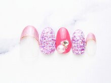 池袋ネイルサロン イイネイル(Ee-Nail)/春ツイードネイル初回￥7500