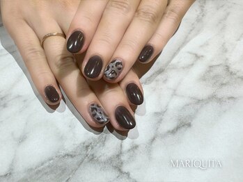 ネイルサロン マリキータ(MARIQUITA)/秋ネイル/レオパード