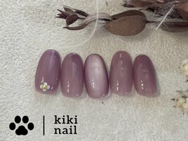 大人シンプル /フラワーネイル