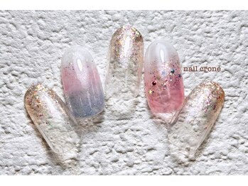 ネイルクローネ(nail crone)/ゆめカワ白グラデーション