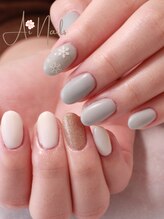 アイネイルズ(Ai nails)/雪の結晶ネイル