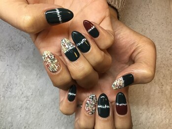 ラウト デコレーションアンドネイルサロン(Lauto Decoration&Nail Salon)/ツイードアートネイル