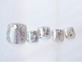アイネイルズ 梅田店(I nails)/クリアオーロラネイル