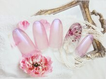 エムネイル(M Nail)/押し花グラデ