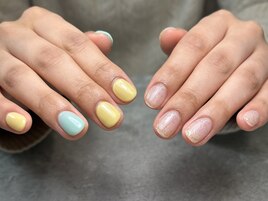 ワンカラー×ラメ