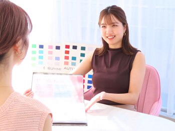 BNT/パーソナルカラー診断の様子