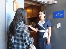 リボンノット(Ribbon knot)/当サロンの玄関入口でのお出迎え