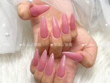 エムプラスネイル 新宿(M+Nail)/長さ出し★ワンカラー