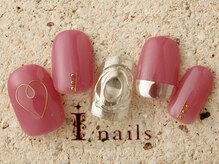 アイネイルズ 町田店(I nails)/シアーピンク凹凸ミラー　8480円