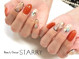 秋色　大理石　囲み　シェル