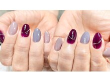 ネイル シスター(nail sister)/パープルカラーネイル