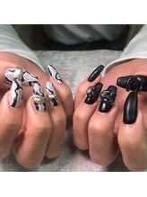 マルネイル(maru nail)/パイソン×凹凸ネイル