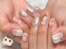 ネイルサロン ライトウェーブ 松本駅前店/キラキラニュアンスネイル♪