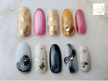 ネイルサロンセレーネ(Selene)の写真/技術力に自信有,◎繊細な長さ出しもトップレベルの仕上がり&モチ♪ベテランネイリストが真心込めて施術★
