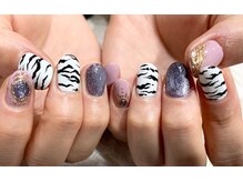 ネイル シスター(nail sister)/ゼブラネイル