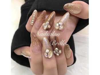 エスフィーネイルサロン ブリーユ(Esfy nailsalon Brille)/ブラウンミラーネイル