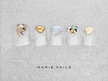 マリーネイルズ 近鉄あべのハルカス店(MARIE NAILS)/新規様7000円 クリア 0901b