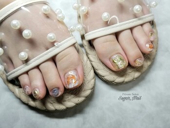 シュガーネイル(sugar nail)/ぷっくりニュアンスネイル