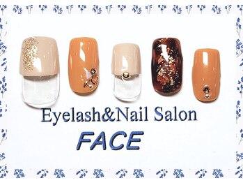 アイラッシュアンドネイルサロン フェイス(Eyelash&NailSalon FACE)/ハンド定額ネイル　￥6.500