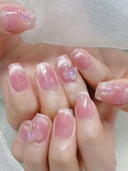 ヴェール 福井店(Vert)の写真/【お仕事や家事で派手にできない方にもオススメ◎】爪の形や肌の色に合わせてデザインをご提案いたします☆