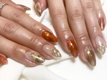 ネイルマジック 仙台一番町店(NAIL MAJIC)/オーロラミラーネイル☆オーダー