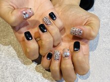 ヒマワリ(HIMAWARI)/ツイードネイル