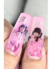 推しを転写ネイル