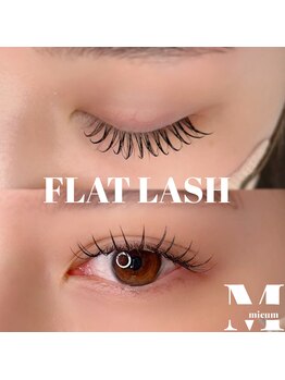 ミウム(mieum)/フラットラッシュ束感仕上げ♪