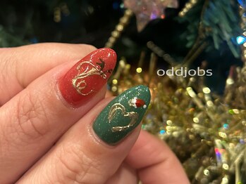 オッドジョブス ネイルアンドアイラッシュ 府中店(odd jobs Nail & Eyelash)/【パラジェル】推し×クリスマス