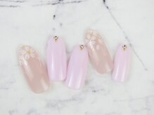 シシ(SiSi)/#お花 #桜ネイル #オフィス