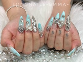 水色グラデつけ放題