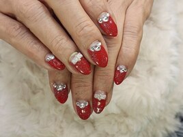 キラキラ逆フレンチ