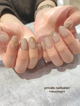 プライベート ネイルサロン マーマ(murmur)/ミラー凸ネイル