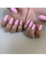 プリズム(PRISM)/海外風ピンクワンカラーネイル