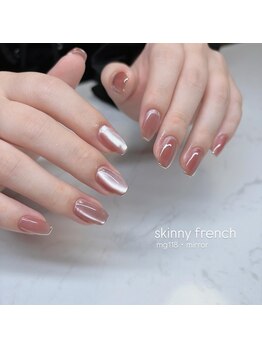 エンズネイル(O’s nail)/スキニーフレンチネイル