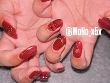 モノ ネイル(MoNo nail)/真っ赤ネイル