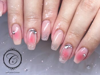 セリシール(Cericier)/【パラジェル】冬チークネイル♪