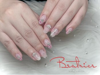 ベアトリーチェ 新宿西口(Beatrice)/ピンクツイードネイル♪