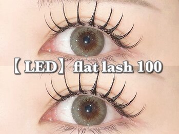 トゥルーネイル アンド アイ 小倉店(TRU NAIL & EYE)の写真/夏のお悩み解消！汗水に強いLEDマツエク＆パリエクフラットラッシュ100本で、理想のボリュームまつげ◎