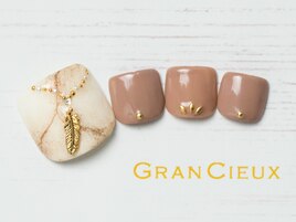 大理石×ネックレスネイル