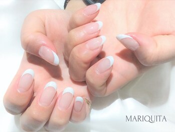 ネイルサロン マリキータ(MARIQUITA)/フレンチ/大人上品ホワイト