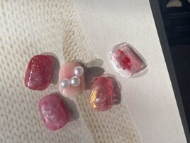 バレンタインネイル2